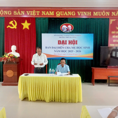 Trường THPT Đạ Tông tổ chức Đại hội Ban Đại diện Cha mẹ Học sinh năm học 2025 – 2026